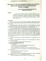 Khảo sát các yếu tố ảnh hưởng tới phản ứng Este hóa trong tổng hợp hai Este của Acid Salicylic (Salol và Aspirin