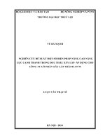 Nghiên cứu đề xuất một số biện pháp nâng cao năng lực cạnh tranh trong đấu thầu xây lắp - áp dụng cho công ty cổ phần xây lắp Thành An 96