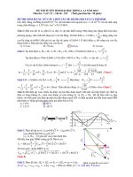 Tuyển tập đề thi Vật lý từ 2007  2014 có lời giải chi tiết