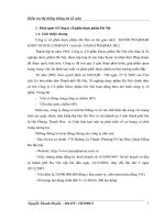 Kiểm tra hệ thống thông tin kế toán tại Công ty cổ phần Dược Phẩm Hà Nội