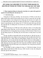 Xây dựng thư viện điện tử và phát triển nguồn tài nguyên số trong Hệ thống Thư viện Đại học Việt Nam