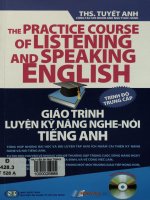 Giáo trình luyện kỹ năng nghe - nói tiếng Anh