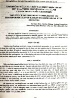 Ảnh hưởng của các chất tạo phức khác nhau đến quá trình chuyển hóa cao lanh thành Zeolit kiểu Gismondin