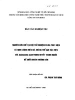 Nghiên cứu chế tạo bộ thử nghiệm ELISA phát hiện và định lượng hiệu giá kháng thể IgM đặc hiệu với Salmonella typhi trong huyết thanh người để chẩn đoán thương hàn