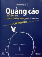 Quảng cáo và tâm trí người tiêu dùng -Bí quyết xây dựng chiến lược quảng cáo hiệu quả