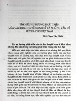 Tìm hiểu xu hướng phát triển của các học thuyết kinh tế và những vấn đề rút ra cho Việt Nam