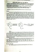 Tổng hợp chọn lọc lập thể 10@- ( Trifluoromethyl) deoxoartemisinin từ Artemisinin