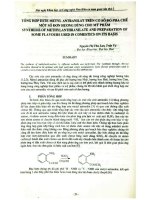 Tổng hợp este metyl antranilat trên cơ sở đó pha chế một số đơn hương dùng cho mỹ phẩm = Synthesis of methylanthranilate and preparation of some flavours used in comestics on its basis