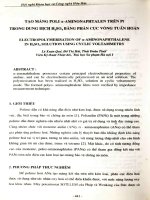 Tạo màng poli anfa- Aminonaphtalen trên Pt trong dung dịch H2S04 bằng phân cực vòng tuần hoàn