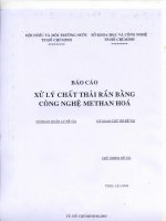 Xử lý Chất thải rắn bằng công nghệ Methan hoá