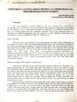 Tổng hợp 1-( Acetylamino- methyl)-6,7 -Dimethoxy- 5,8- Dihydroisoquinolin-5,8-dion