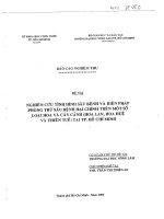 Nghiên cứu tình hình sâu bệnh và biện pháp phòng trừ sâu bệnh hại chính trên một số loại hoa và cây cảnh (hoa lan, hoa huệ và thiên tuế) tại Tp.HCM