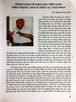 Tham luận về giáo dục Việt Nam  Hiện trạng, thách thức và giải pháp