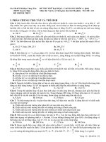 Đề thi thử đại học khối A môn Vật Lý THPT Xuyên Mộc Vũng Tàu