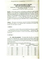 Tổng hợp Nicotinamid và coramin trên chất mang rắn Alumin