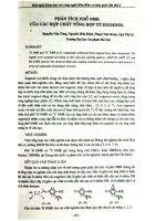 Phân tích phổ NMR của các hợp chất tổng hợp từ Eugenol