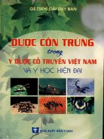 Dược côn trùng trong y dược cổ truyền Việt Nam và y học hiện đại