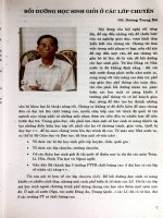 Bồi dưỡng học sinh giỏi ở các lớp chuyên