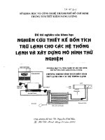 Nghiên cứu thiết kế bồn tích trữ lạnh cho các hệ thống lạnh và xây dựng mô hình thử nghiệm