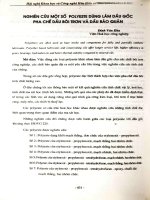 Nghiên cứu một số Polyeste dùng làm dầu gốc pha chế dầu bôi trơn và dầu bảo quản