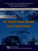 Giáo trình Kỹ thuật Kinh doanh Xuất nhập khẩu