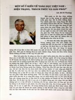 Một số ý kiến về Giáo dục Việt Nam  Hiện trạng,thách thức và giải pháp