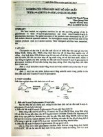 Nghiên cứu tổng hợp một số dẫn xuất tetra-0-axetyl-N-Axyl-D-Glucozamin