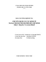 Chuyển dịch cơ cấu kinh tế ngoại thành TP.HCM - Thực trạng và giải pháp