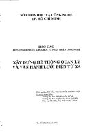 Xây dựng hệ thống quản lý và vận hành lưới điện từ xa