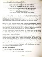 Điều chế một số dẫn xuất từ Citronelal cô lập từ tinh dầu bạch đàn chanh