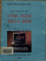 Giáo trình công nghệ phần mềm