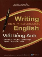 Viết tiếng Anh Các hoạt động giảng dạy dành cho giáo viên
