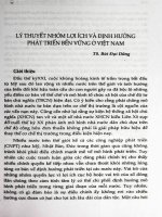 Lý thuyết nhóm lợi ích và định hướng phát triển bền vững ở Việt Nam