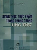 Lương thực thực phẩm trong phòng chống ung thư