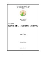 Giáo trình giáo dục đại học cương