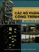 Kỹ thuật thi công các bộ phận công trình