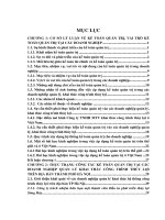 Hoàn thiện kế toán quản trị tại các doanh nghiệp quản lý khai thác công trình thủy lợi trên địa bàn thành phố hà nội