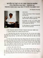 Quyền tự chủ và tự chịu trách nhiệm của trường đại học- khoán 10  trong giáo dục đại học ở nước ta hiện nay