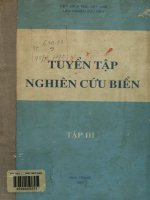 Tuyển tập Nghiên cứu biển. Tập 3  Viện Nghiên cứu biển