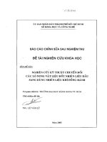 Nghiên cứu kỹ thuật chuyển đổi các lò nung vật liệu đốt nhiên liệu dầu sang dùng nhiên liệu khí đồng hành