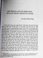 Một số bàn luận về chính sách kích cầu trong thời kỳ suy thoái