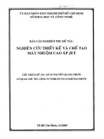 Nghiên cứu thiết kế và chế tạo máy nhuộm cao áp Jet