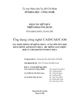 Ứng dụng công nghệ CAD-CAE-CAM xác định thông số miệng phun, vùng dồn nén khí – kích thước kênh dẫn nhựa – hệ thống giải nhiệt hợp lý cho khuôn ép phun nhựa