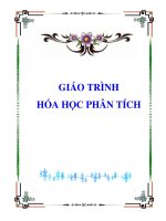 giáo trình hóa học phan tích