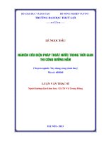 Nghiên cứu biện pháp thoát nước trong thời gian thi công đường hầm