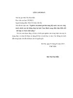 Nghiên cứu đánh giá khả năng lấy nước của các công trình chính của hệ thống thủy lợi tỉnh nam định trong điều kiện biến đổi khí hậu và nước biển dâng