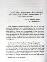 Lý thuyết tăng trưởng kinh tế của Keynes và vài suy nghĩ về tăng trưởng kinh tế ở Việt Nam hiện nay