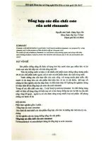 Tổng hợp các dẫn chất este của acid cinnamie