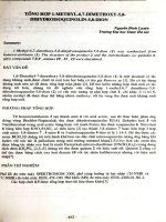 Tổng hợp 1-Methyl-6,7- Dimethoxy-5,8-Dihydroisoquinolin-5,8-Dion