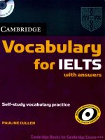 Cambridge vocabulary for IELTS with answers